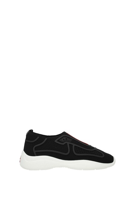 Prada Black Brogue Oxfords Sneakers
