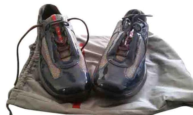 Prada Blue Gray Sneakers