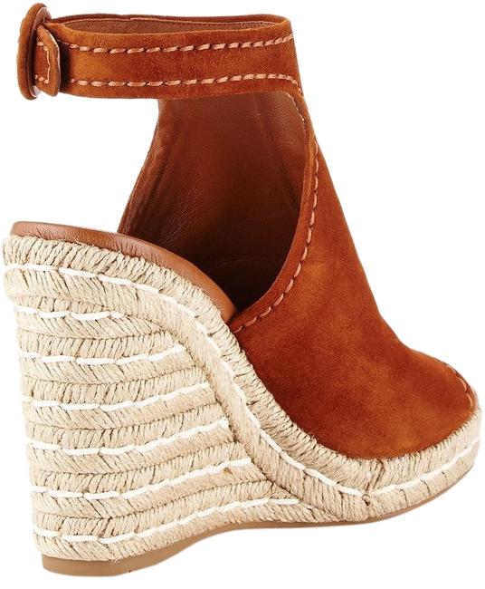 Prada Brown Suede Espadrille Sandal Wedges