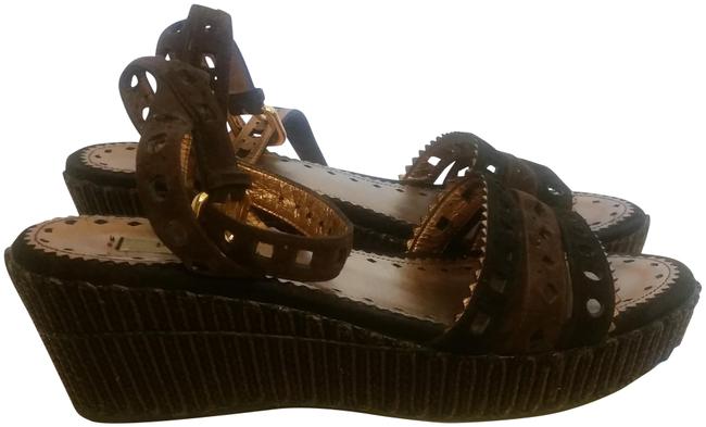 Prada Brown Wedges Platforms