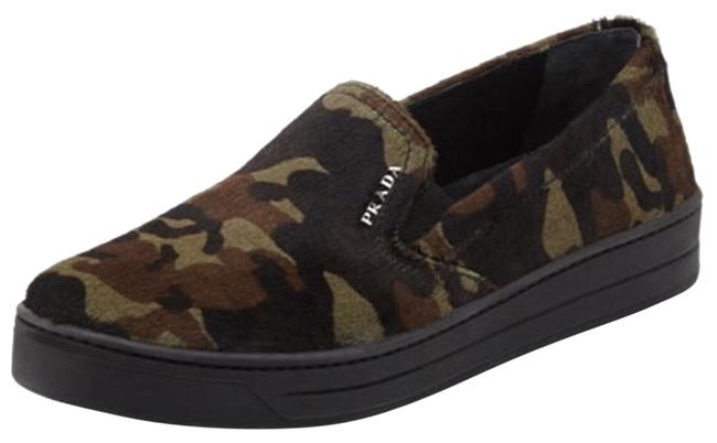 Prada Camo Calf Hair Skate Militaire Sneakers