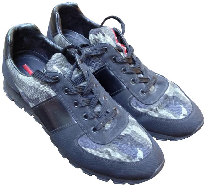 Prada Camo Nylon Sneakers Wide