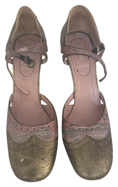 Prada Gold and Soft PinkishMiu Miu Formal Shoes