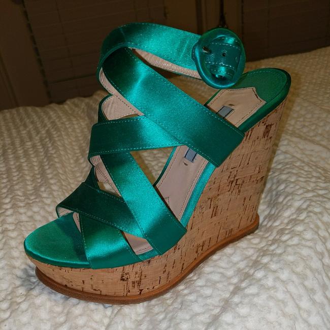 Prada Green 278 Wedges
