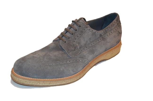 Prada Grey Suede Formal Shoes
