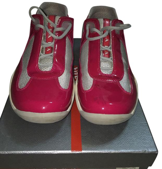 Prada Ibisco and Argento Pr3163 Sneakers