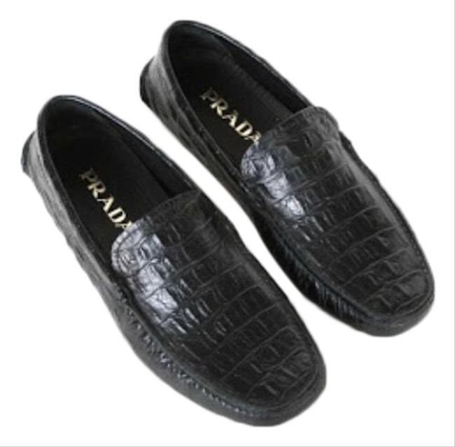 Prada Mens Alligator Driver Boat Formal Shoes
