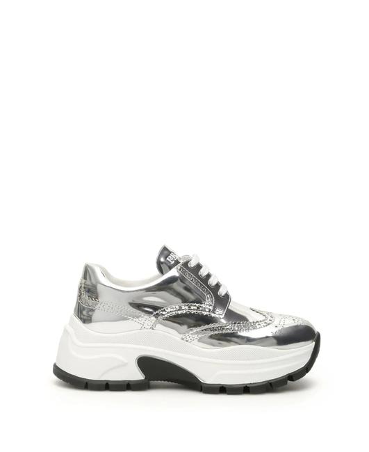 Prada Metallic Cr New Calfskin 8 Sneakers