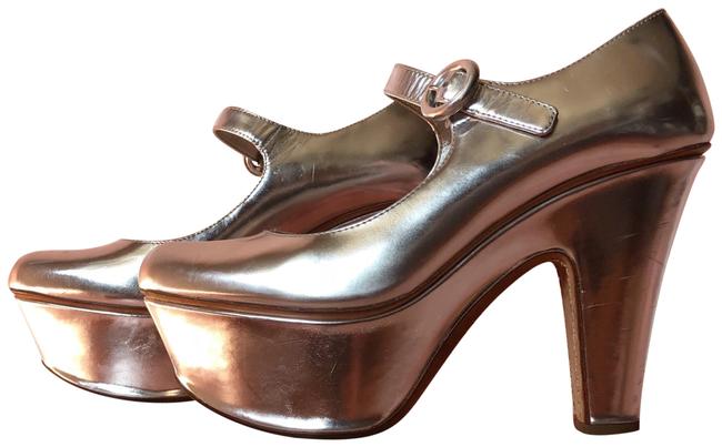 Prada Mirrored Mary Janes Platforms