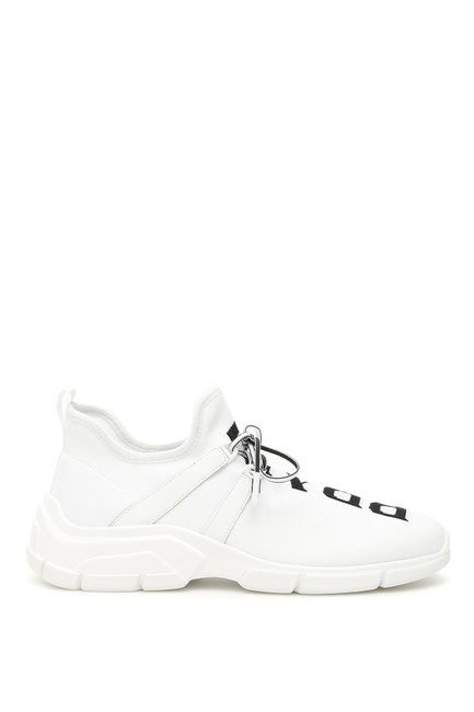 Prada Multicolored Knit Logo Sneakers