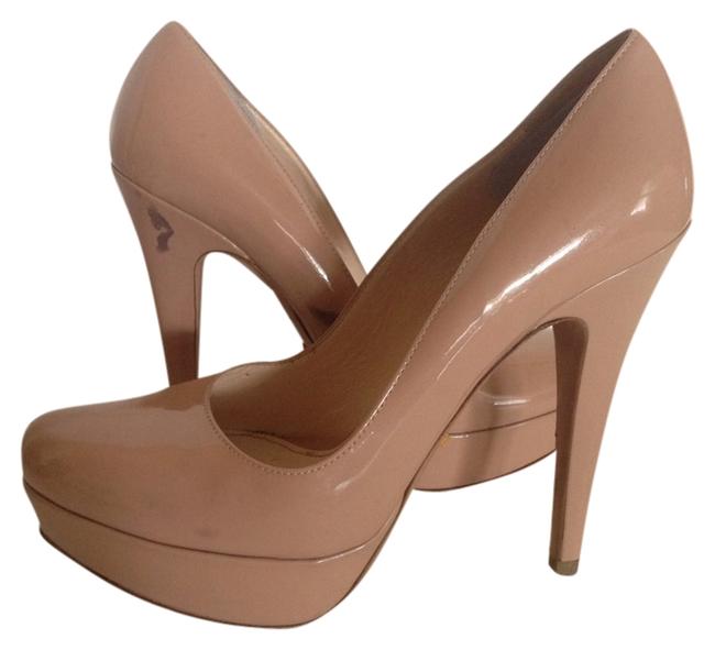 Prada Nude Patent Leather Platforms