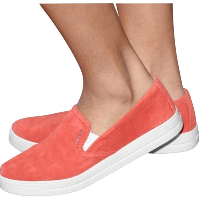Prada Orange Womens Sneakers
