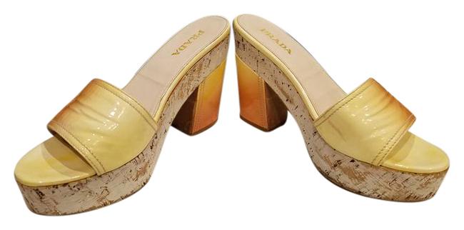 Prada Peaches and Creme Platforms