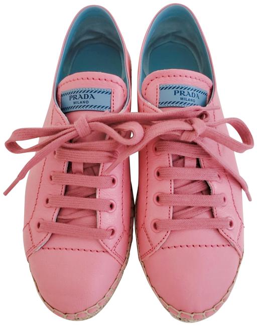 Prada Pink Espadrille Sneakers