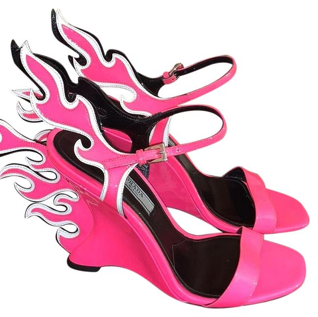 Prada Pink Flame Heel Formal Shoes