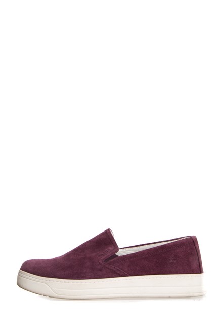 Prada Plum Sport Suede Sneakers