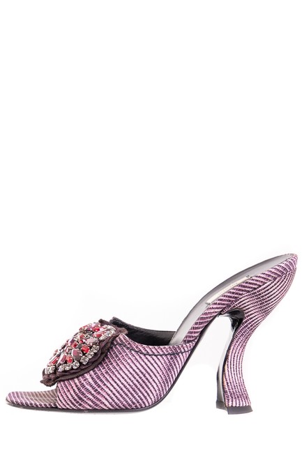 Prada Purple Heels Platforms Narrow