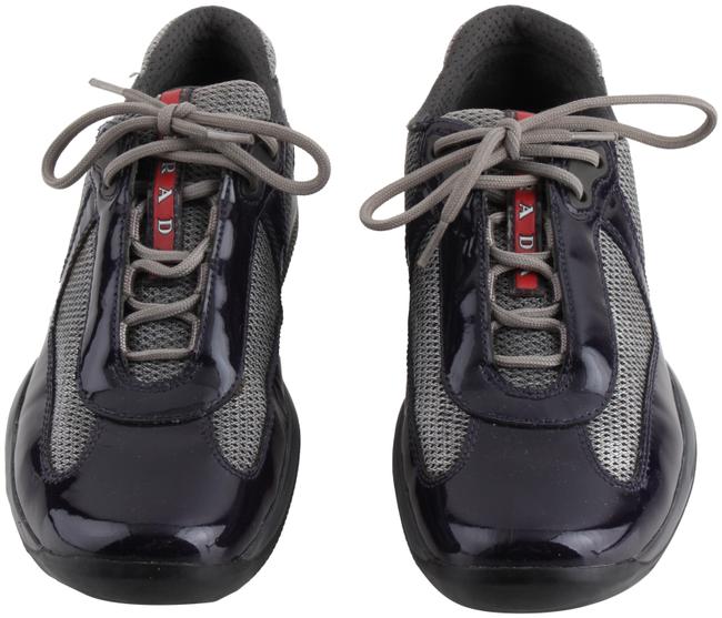 Prada Purple Pr3163 and Silver Sneakers