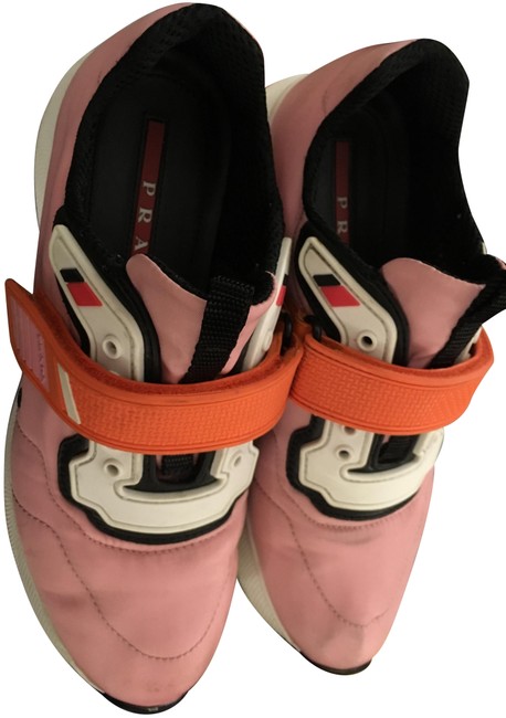 Prada Rosa Linea Sneakers
