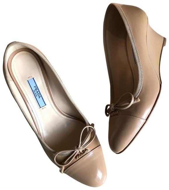 Prada Saffiano Wedges