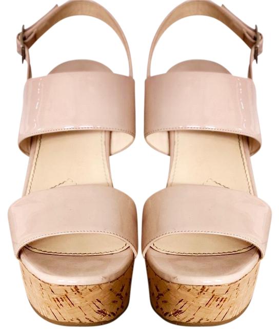 Prada Tan Heel Wedges