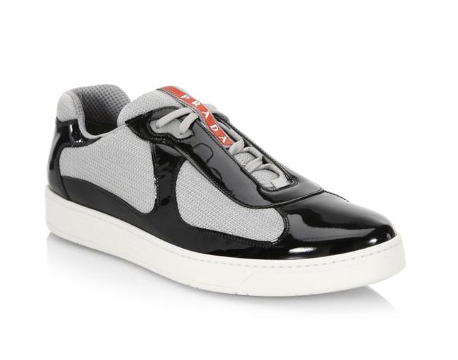 Prada Two tone Mens Patent Leather Sneakers
