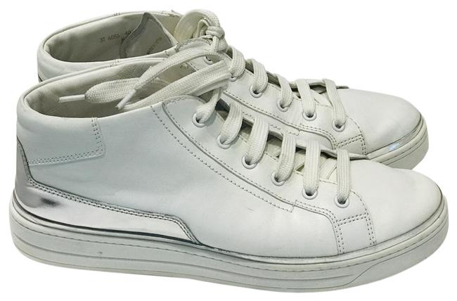 Prada White High Top Sneakers