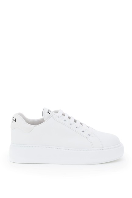 Prada White Leather Sneakers