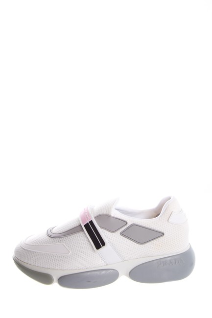 Prada White Mesh Low top Sneakers