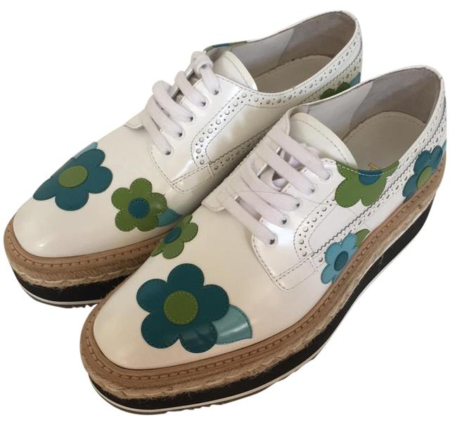 Prada White with Flowers Sneakers