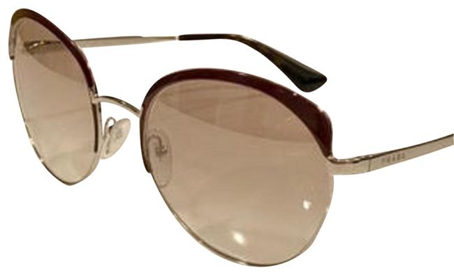 Prada AmaranthSilver Pr54ss Uf64o0 Sunglasses