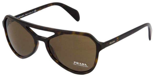 Prada Aviator Dark Havana Brown Spr 22r Unisex Pr22rs Sunglasses