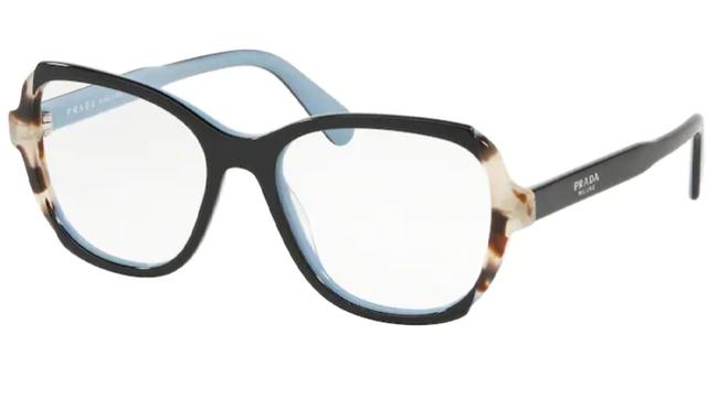 Prada Azure Spotted Brown Eyeglasses Vpr 03v 54 Khr1o1