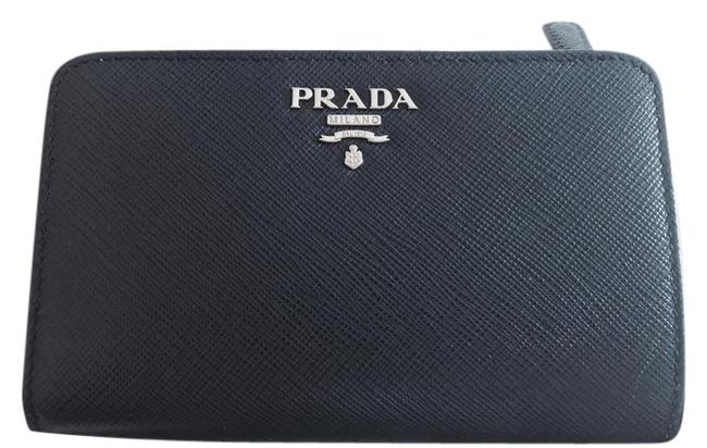 Prada Baltic Blue + Astral Saffiano Leather 1ml225 2e6v f0mj0 Wallet