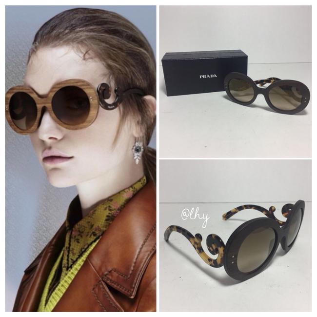 Prada Baroque 55mm Wooden Sunglasses