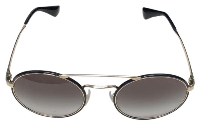 Prada Black and Gold Pr 51ss 54 Sunglasses