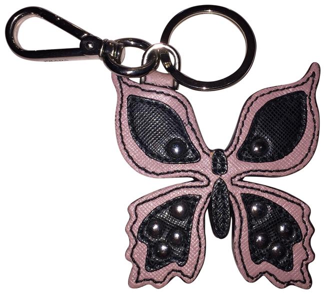 Prada BlackMauve Pink Butterfly Bagcharm Charm
