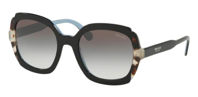 Prada Black Azure Spotted Brown 16usf Khr0a7 Sunglasses
