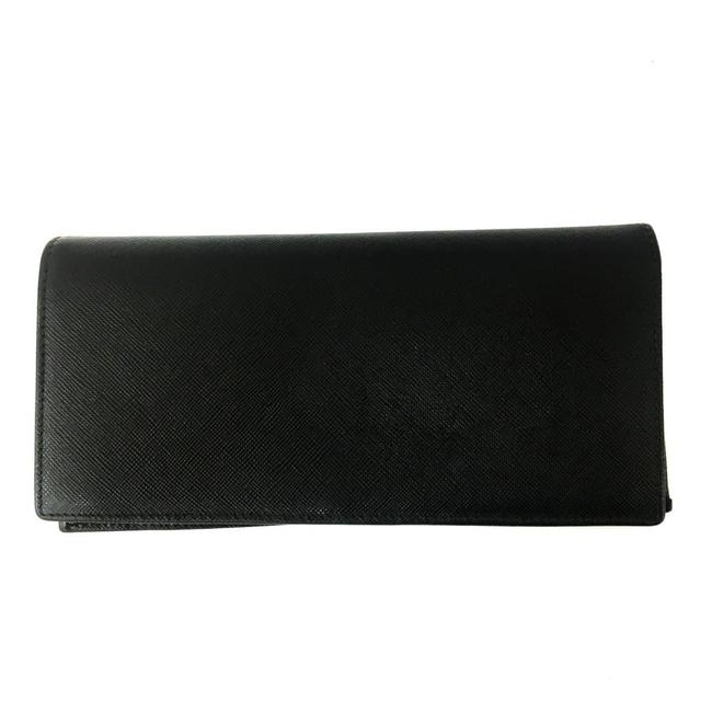 Prada Black Bi fold Mens Long Leather 2m0836 Wallet