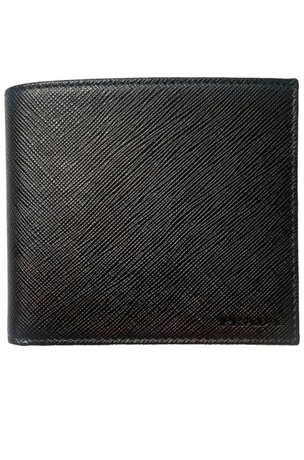 Prada Black Bifold Saffiano Leather Wallet