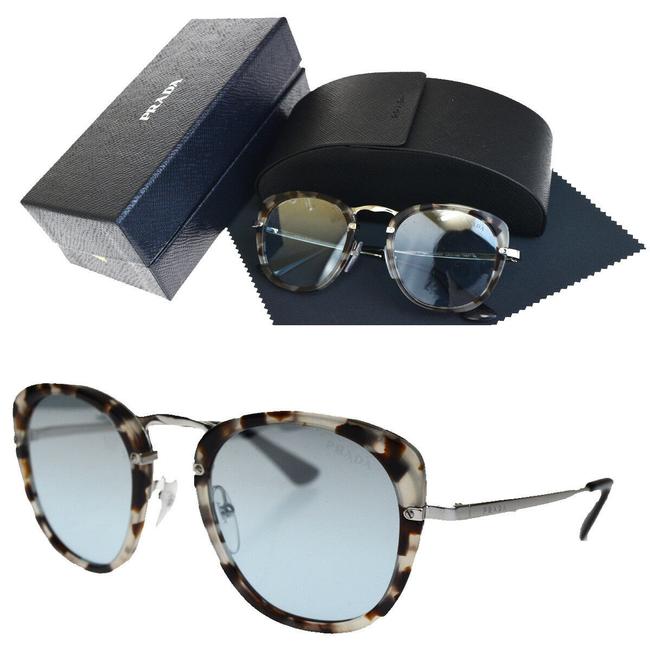 Prada Black Brown Milano Eye Wear Metal Plastic Sunglasses