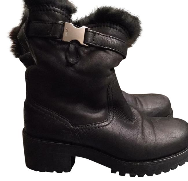Prada Black Calzatore Donna BootsBooties