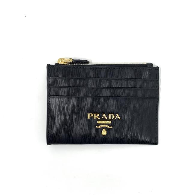 Prada Black Card Holder Wallet