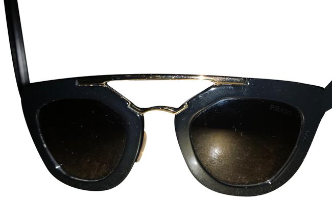 Prada Black Double Cat eye Double bridge Sunglasses