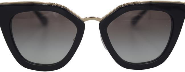 Prada Black Gold Grey Cateye Ladies Sunglasses