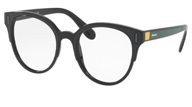 Prada Black Green Eyeglasses Vpr08u 50 07e1o1