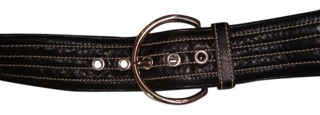 Prada Black Leather Belt