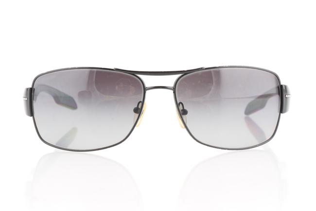 Prada Black Linea Rossa Sps53n Polarized Wrap Sunglasses
