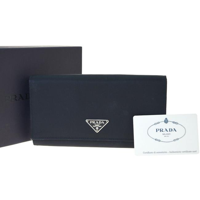Prada Black Long Nylon Wallet