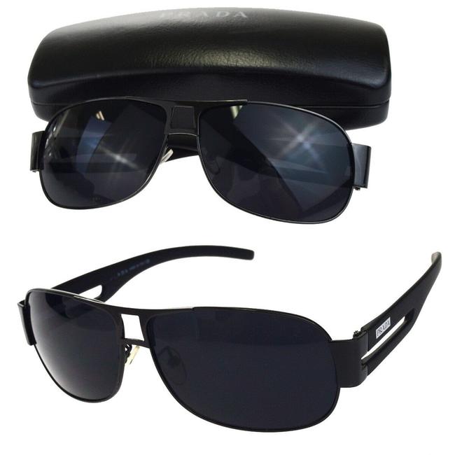 Prada Black Milano Logos Eye Wear Plastic Made In Italy Sunglasses